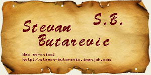 Stevan Butarević vizit kartica